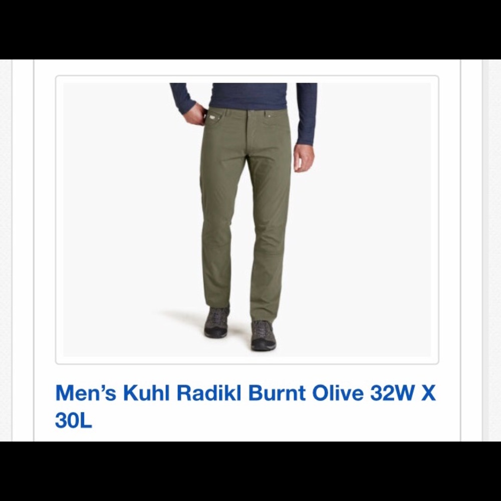 Men’s Kuhl classic “Radikl” pant